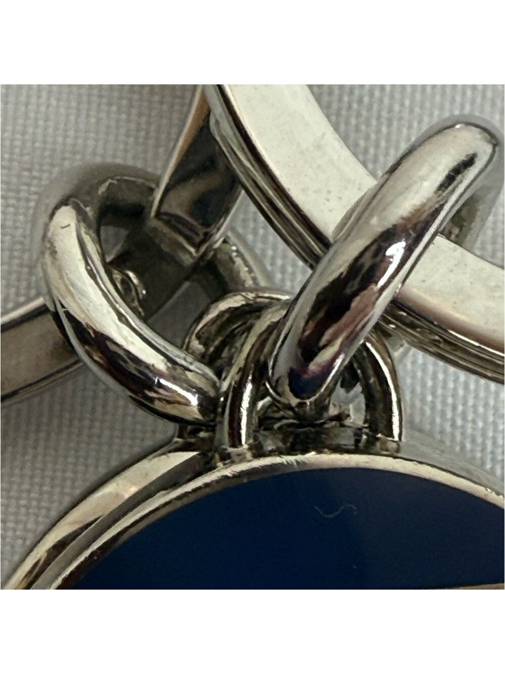 ❤️ COACH LEGACY STRIPE TURLOCK VALET KEYCHAIN - Picture 10 of 16